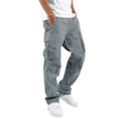Men's cotton cargo pants with side pockets, stylish and comfortable FJØRNA men's pants for casual wear.