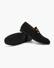 Men's FJØRNA suede moccasins, comfortable and elegant men's shoes made from calf leather, shown in a stylish close-up.