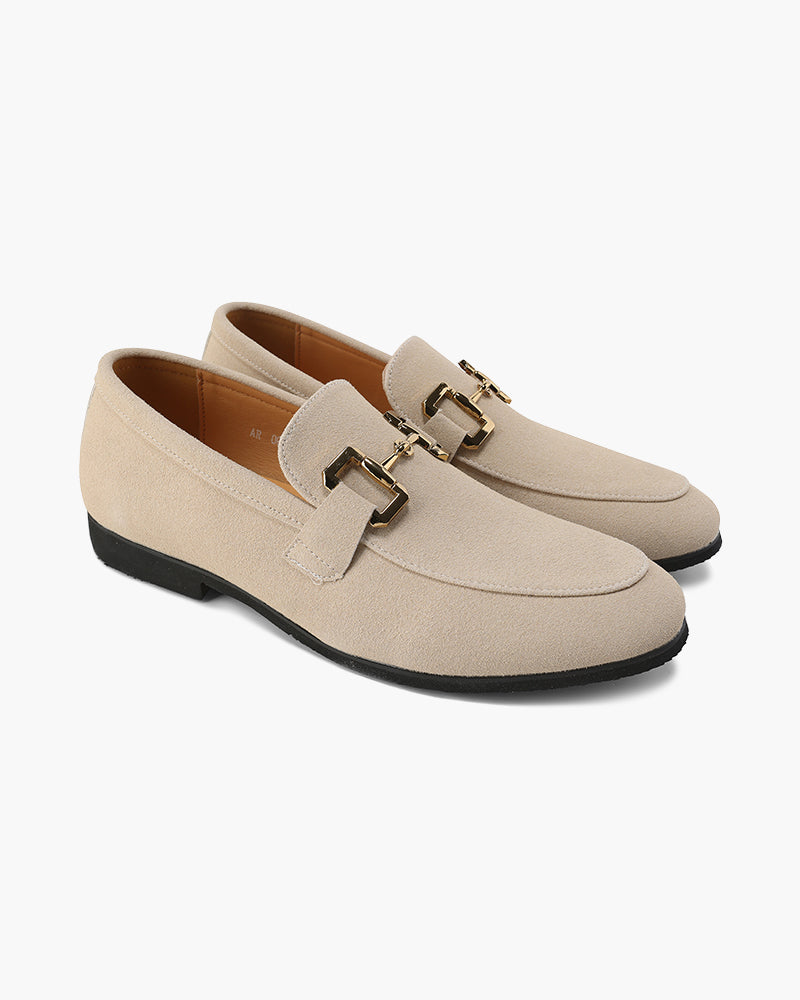 FJØRNA men's comfort suede moccasins in elegant, soft kalbswildleder with a classic slip-on design for stylish everyday wear.