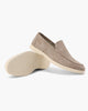 Men's suede moccasins with supportive insole by FJØRNA, featuring a classic design and comfortable fit for everyday wear.
