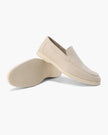 Men's suede moccasins by FJØRNA with supportive insole, stylish men's shoes featuring soft leather and comfortable fit.