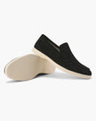 Men's suede moccasins by FJØRNA with supportive insole, stylish men's shoes featuring a soft leather upper and comfortable fit.