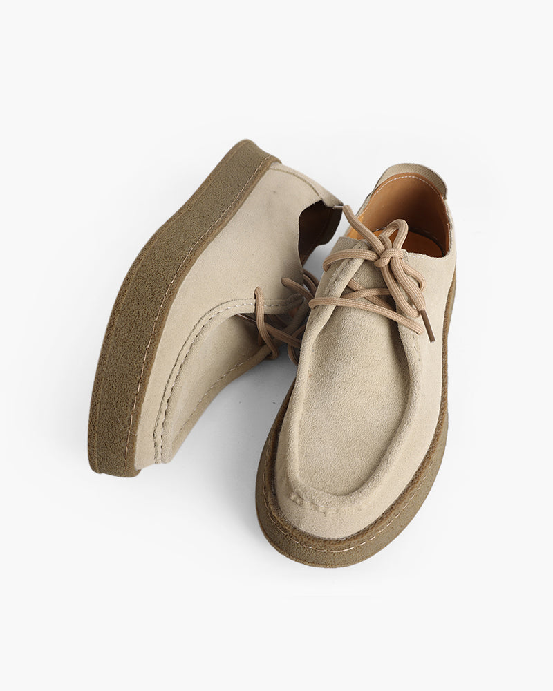 Men's suede slippers with rubber soles, FJØRNA men's dress shoes, comfortable casual footwear with soft suede upper and durable sole.