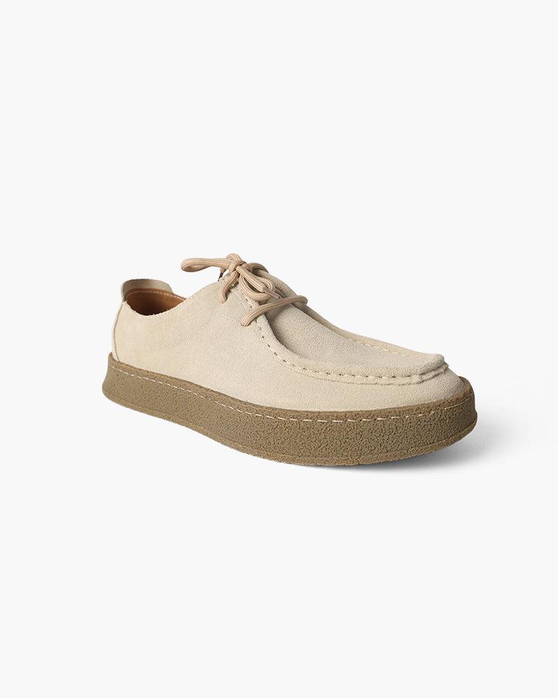 FJØRNA men's suede slippers with rubber soles, stylish men's dress shoes made for comfort and casual elegance.