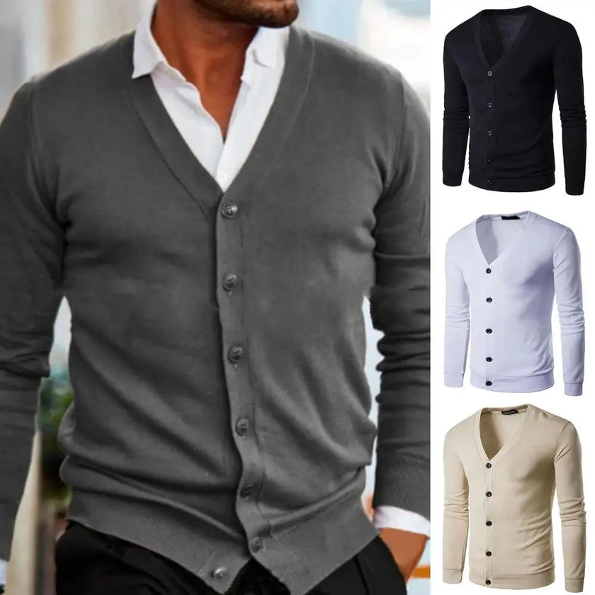 Mason – Men's Cardigan Knitted Slim Fit | Sweater Coat 9