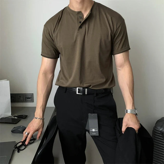 James | OLD MONEY Cotton Polo Shirt