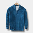Jacquard Mock Neck Sweater - 11