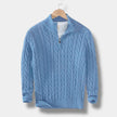 Jacquard Mock Neck Sweater - 10