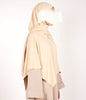 Beige Instant Khimar Headscarf