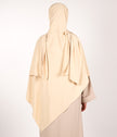 Beige Instant Khimar Headscarf