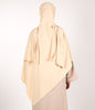 Beige Instant Khimar Headscarf