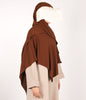 Brun Instant Khimar Headscarf