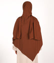 Brun Instant Khimar Headscarf