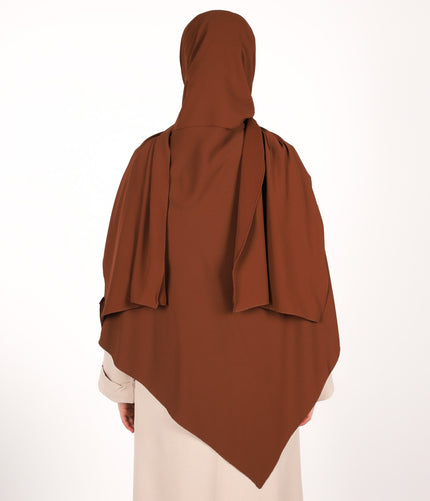 Brun Instant Khimar Headscarf