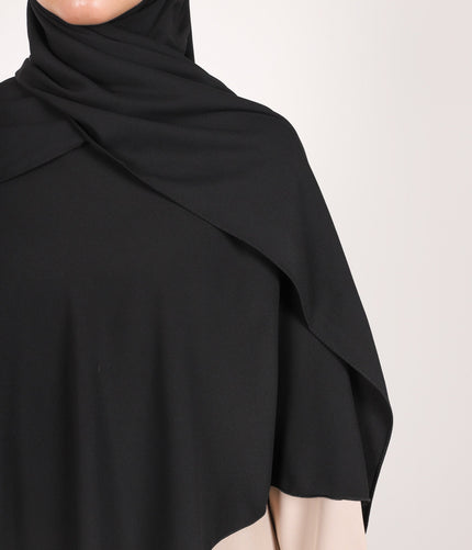 Instant Black Khimar Headscarf