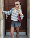 Linde | Women's Striped Knit Sweater