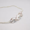 Linnestad | Elegant Necklace Featuring Large Baroque Pearls and a Stylish Silver Clasp