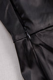 FJØRNA Glamorous Allure black one-shoulder maxi dress, elegant evening gown with flowing fabric and stylish design.