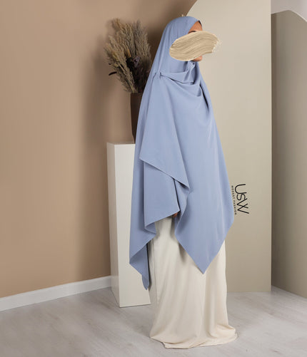 100x200 Pastel Blue Pearl Stretch Scarf
