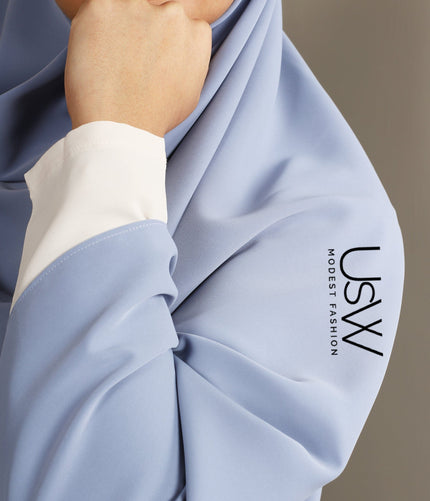 100x200 Pastel Blue Pearl Stretch Scarf