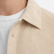 FJØRNA men's overshirt jacket in classic smart casual fit, featuring a button-up design with a modern, versatile style.