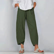 FJØRNA Tarni™ chic summer pants in lightweight fabric, featuring a relaxed fit and stylish design for warm weather wear.