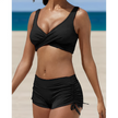 FJØRNA women's two-piece bikini swimwear with removable straps, featuring a stylish design and adjustable fit.