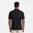 Men's FJØRNA jacquard knit polo shirt in breathable, slim fit casual style, shown in a summer-inspired design.