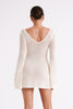 FJØRNA Studio | Retro Crochet Mini Dress with Bell Sleeves