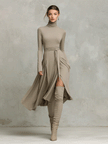 Knit Long Sleeve Midi Dress | Evening Dress