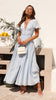 Elodie – Puff Sleeve Maxi Dress with Vintage Charm