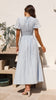 Elodie – Puff Sleeve Maxi Dress with Vintage Charm