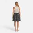 Women's FJØRNA slim fit sleeveless summer dress with lace trim and casual style, shown with a fitted top and skirt design.