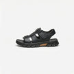FJØRNA men's open toe strap sandals with leather straps and cushioned sole, perfect for casual summer wear.