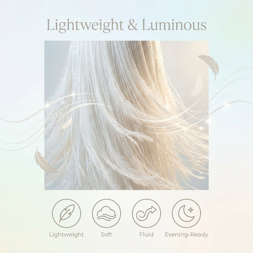 Lightweight luminous FJØRNA elegant mini dress with fringe detail, perfect for cocktail and evening wear.