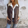 Sofie | Cozy Sherpa Vest with Buttons and Pockets