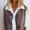 Sofie | Cozy Sherpa Vest with Buttons and Pockets