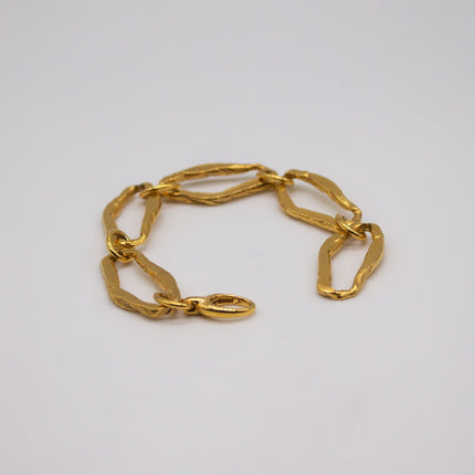 LINDALEN | Bold Forged Gold Statement Bracelet
