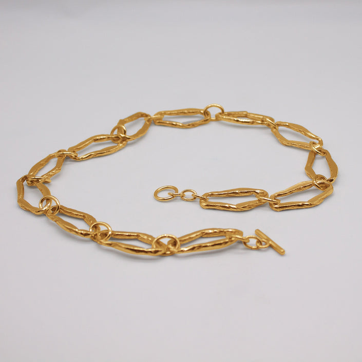 LINDALEN | Bold Forged Gold Statement Necklace