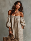 Linen Maxi Dress | Casual Dress