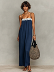 Linen Strapless Maxi Dress | Evening Dress