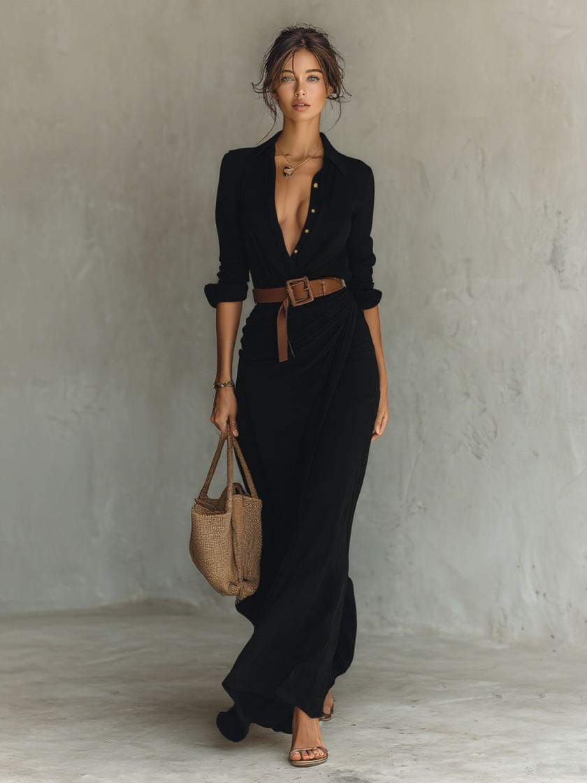 Long Sleeve Maxi Dress Ladies For Women