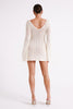 FJØRNA Studio | Retro Crochet Mini Dress with Bell Sleeves