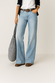 Women's All Season Wide-Leg Denim Pants