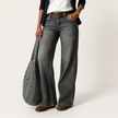 Women's All Season Wide-Leg Denim Pants