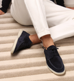 Stylish Leather Penny Loafers - 1