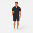 Men's lightweight summer textured shirt and shorts set by FJØRNA, casual and stylish for warm weather wear.