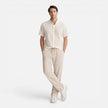Men's casual 2-piece set by FJØRNA featuring short sleeve shirt and pants, ideal for relaxed everyday wear.