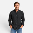 Men's FJØRNA classic button-up casual shirt, shown in a relaxed fit with a collar and long sleeves, suitable for everyday wear.