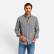 Men's FJØRNA classic button-up casual shirt displayed on a model, featuring a relaxed fit and stylish collar.